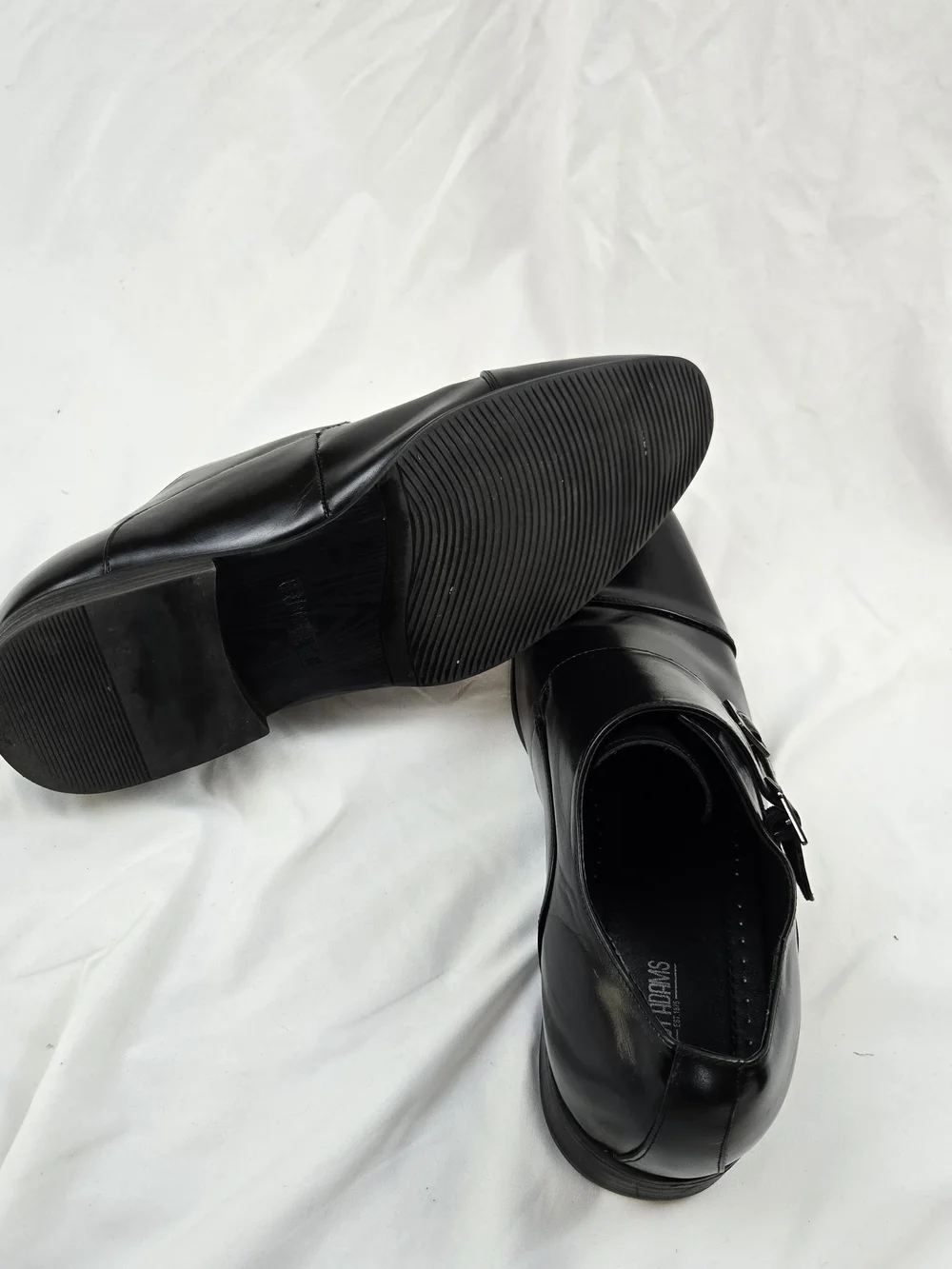 Stacy Adams Men's Black Double Monk Strap Dress Shoes 13W